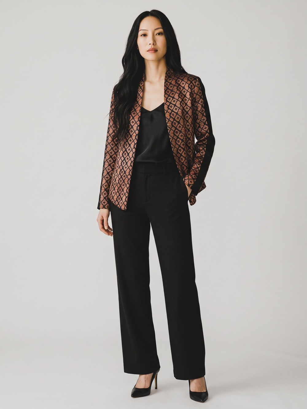 Ruby Rd Diamond Knit Jacket
